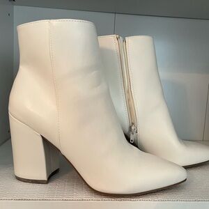 Sugar Cream Ankle Booties
